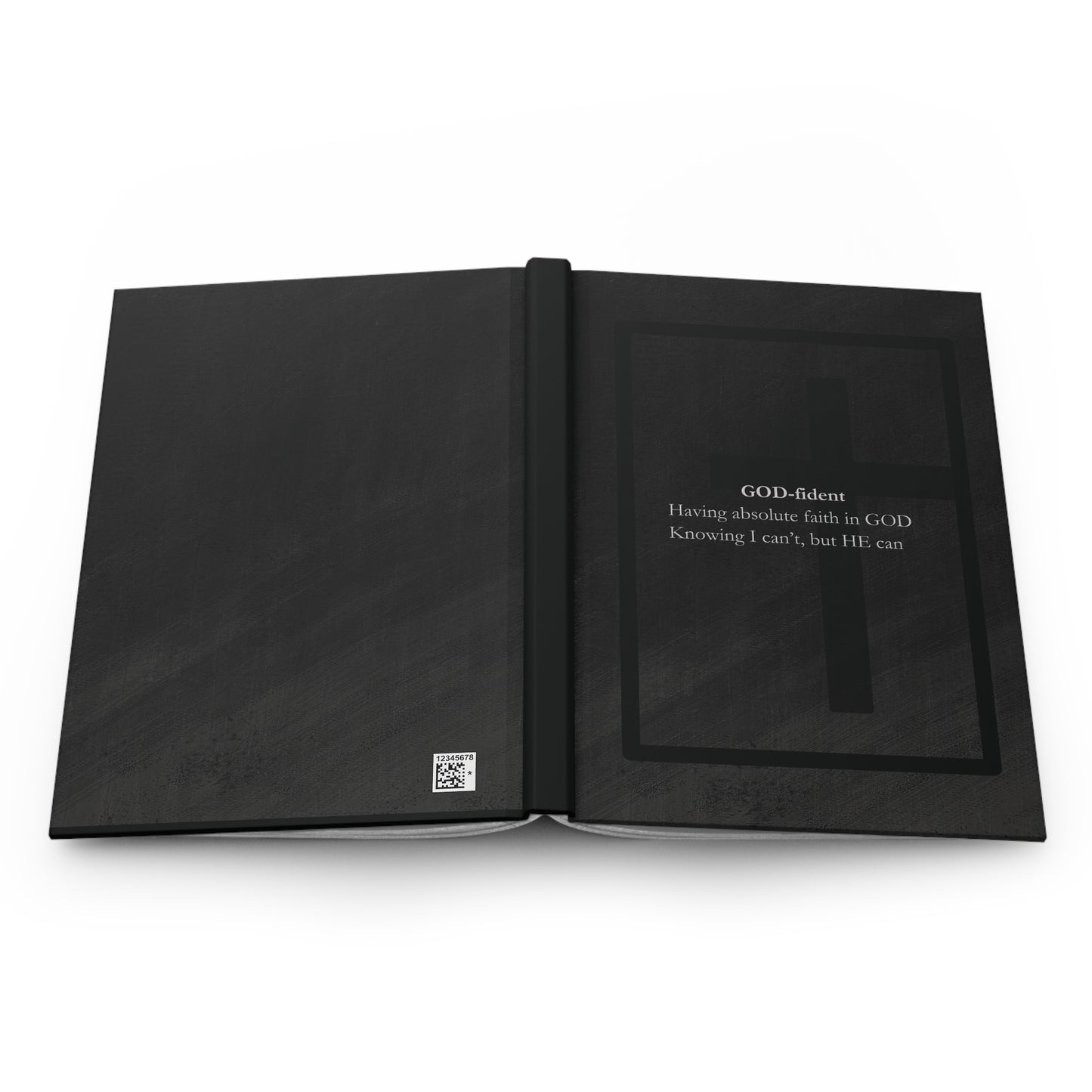 Godfident Hardcover Prayer Journal | Christian Faith Reflection Notebook with Cross Design