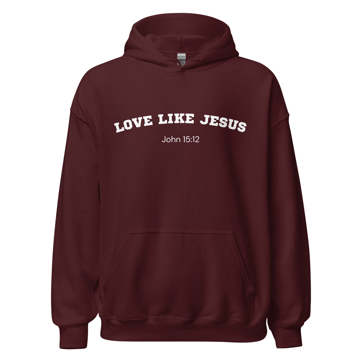 Love Like Jesus John 15:12 Christian Bible Verse Hoodie