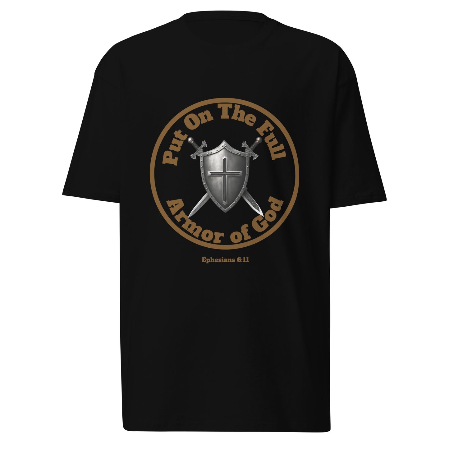 Men’s Put on the Full Armor of God Ephesians 6:11 Christian Tee