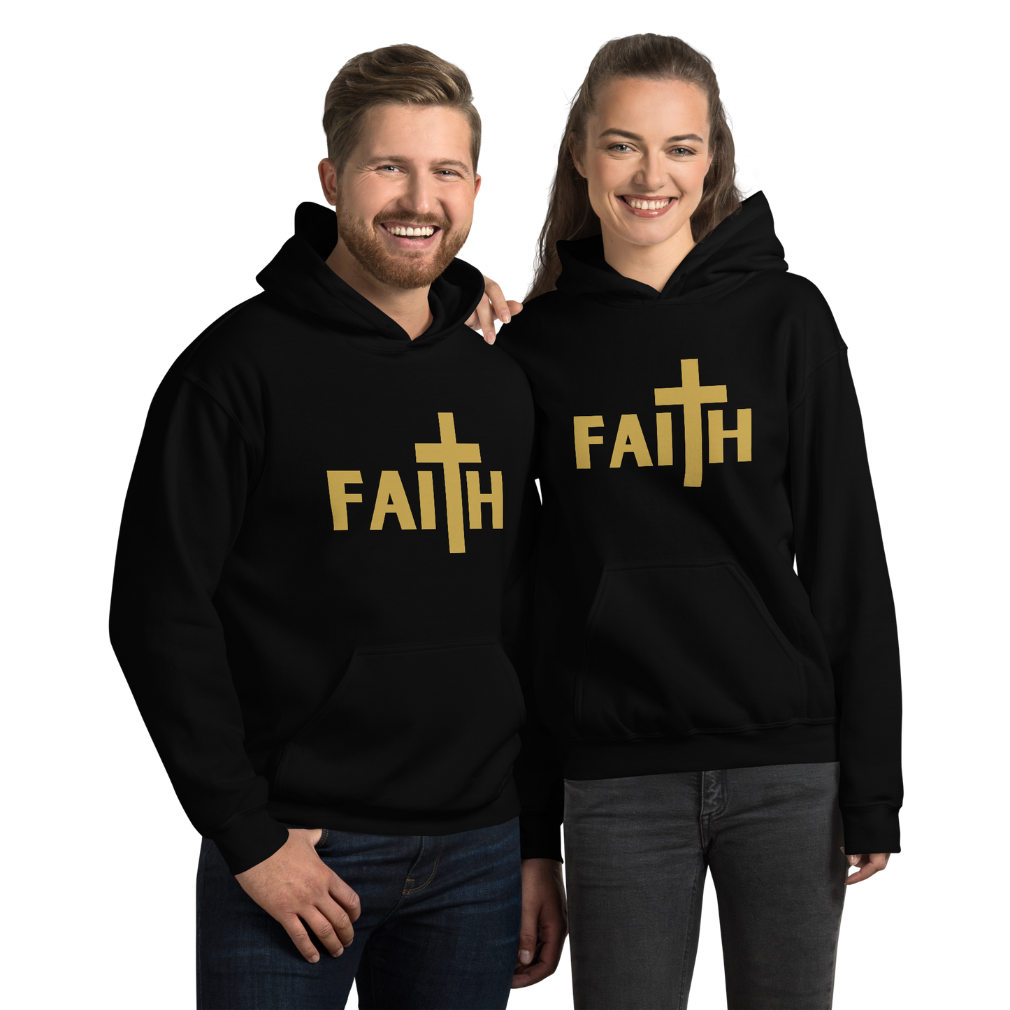 Faith with a Cross Unisex Christian Hoodie