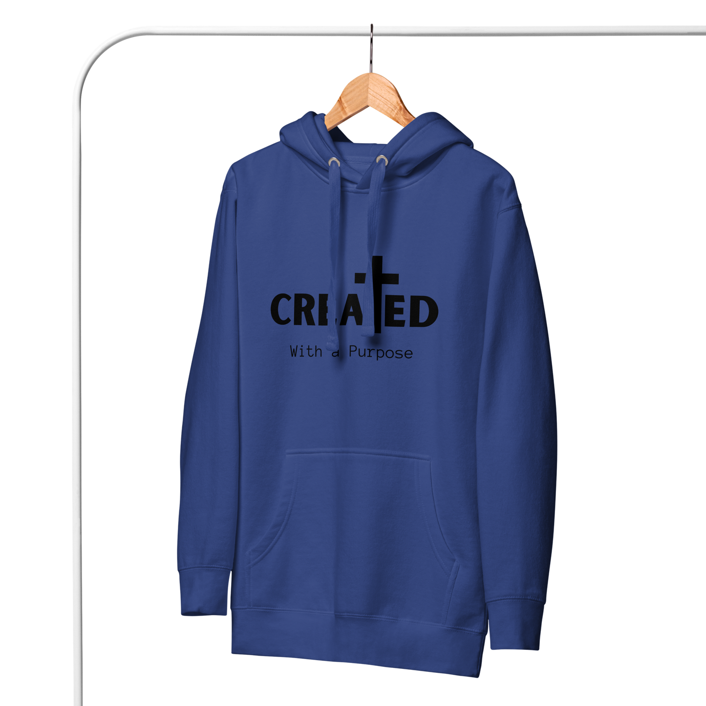 Created With a Purpose Christian Unisex Hoodie - Wear Your Worth