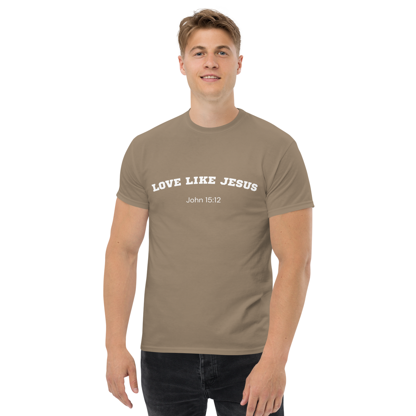 Love Like Jesus John 15:12 Unisex Bible Verse T-Shirt