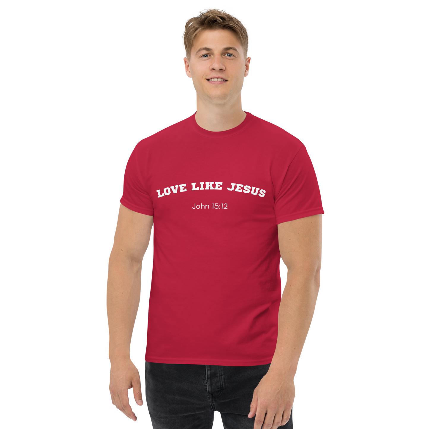 Love Like Jesus John 15:12 Unisex Bible Verse T-Shirt