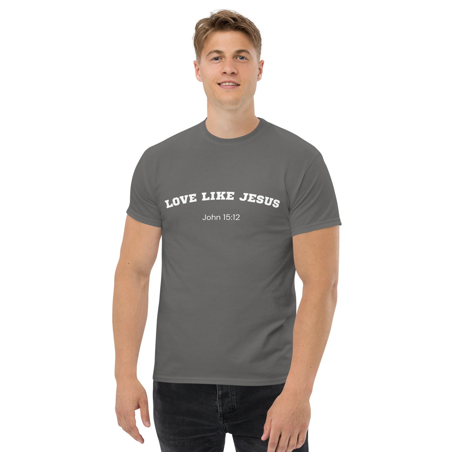 Love Like Jesus John 15:12 Unisex Bible Verse T-Shirt