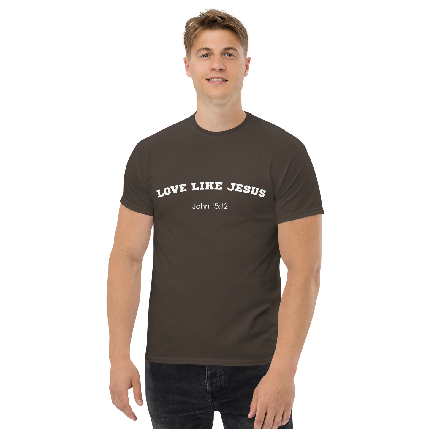 Love Like Jesus John 15:12 Unisex Bible Verse T-Shirt