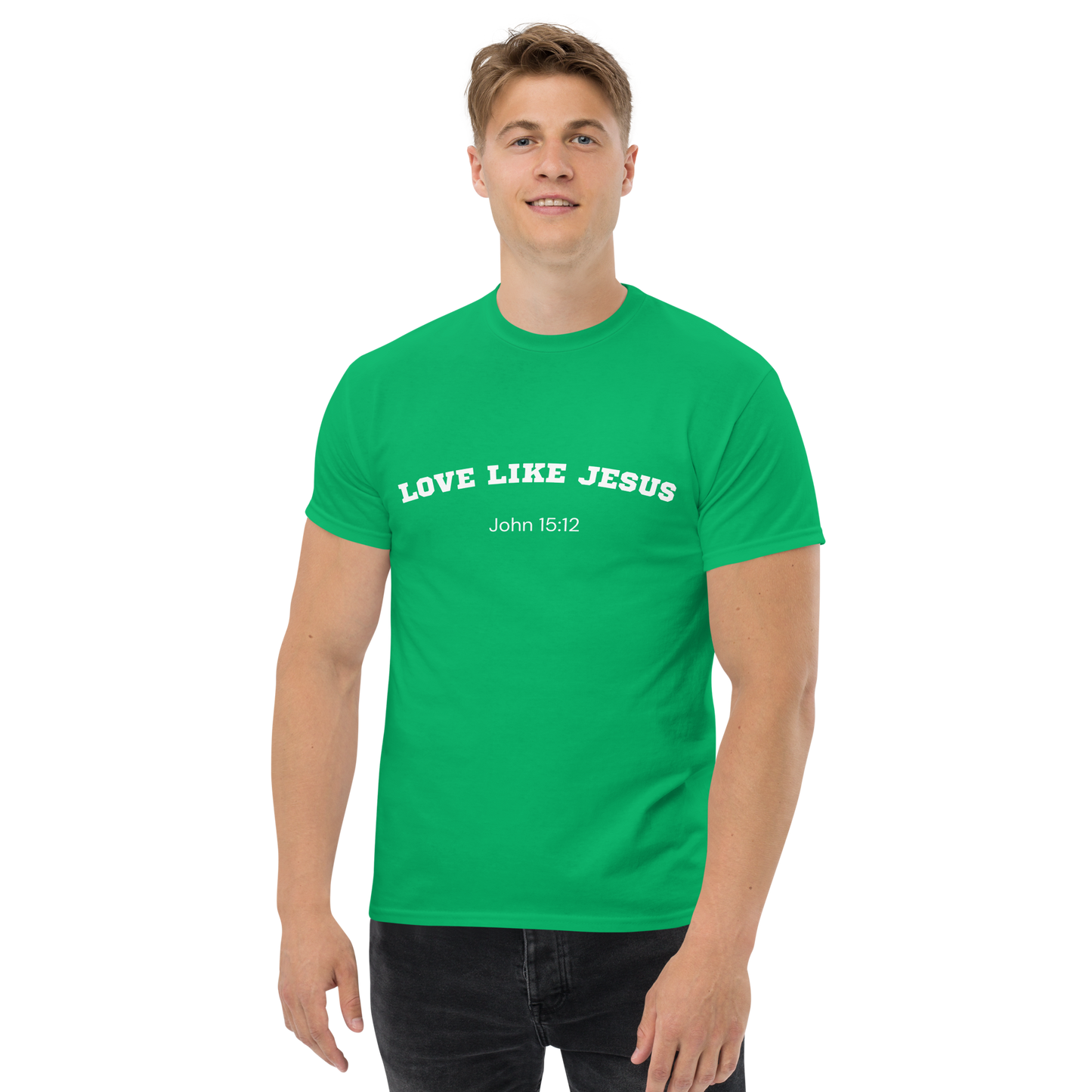 Love Like Jesus John 15:12 Unisex Bible Verse T-Shirt