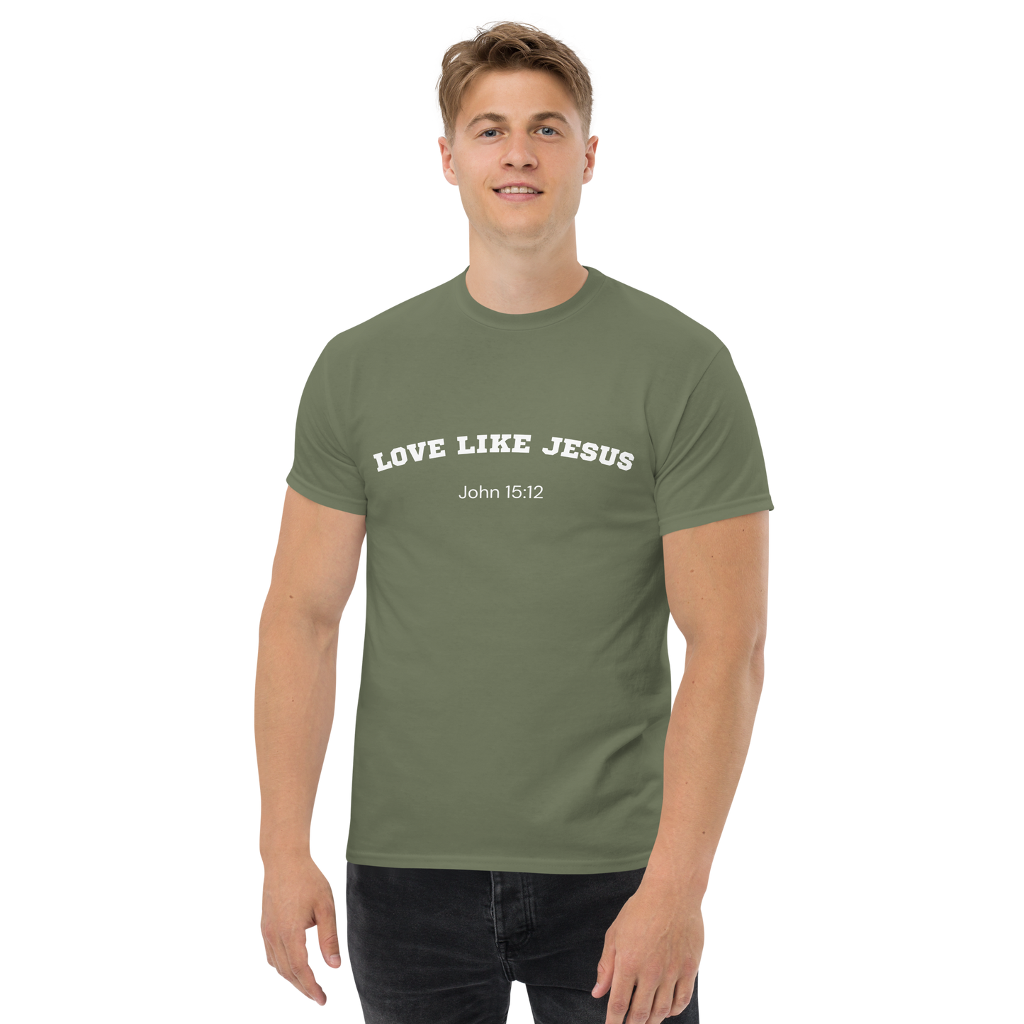 Love Like Jesus John 15:12 Unisex Bible Verse T-Shirt