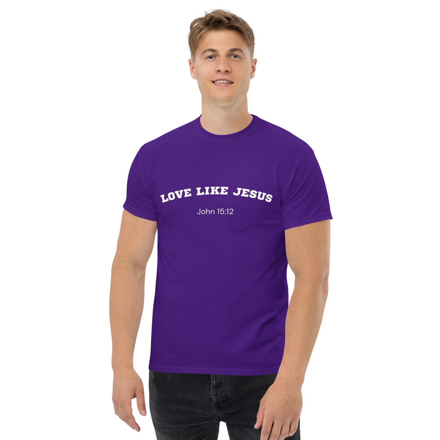 Love Like Jesus John 15:12 Unisex Bible Verse T-Shirt