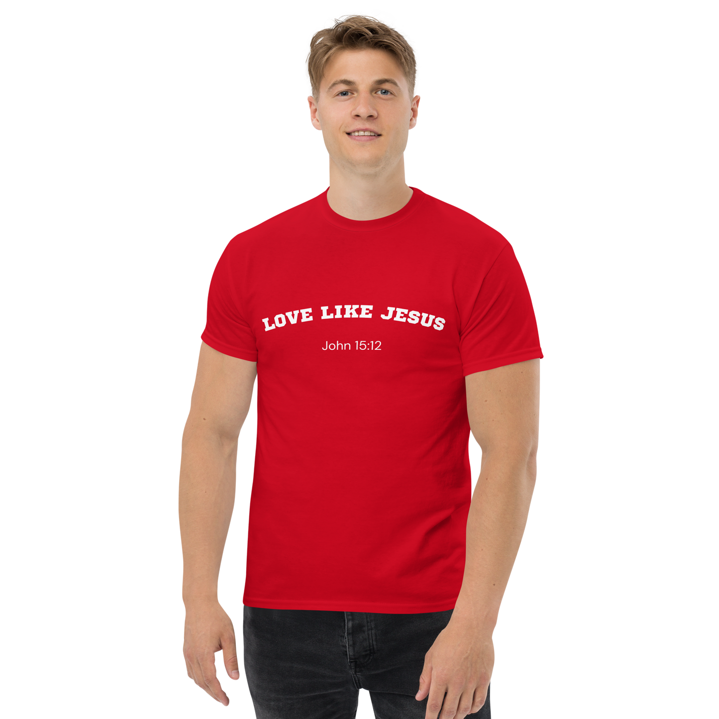 Love Like Jesus John 15:12 Unisex Bible Verse T-Shirt