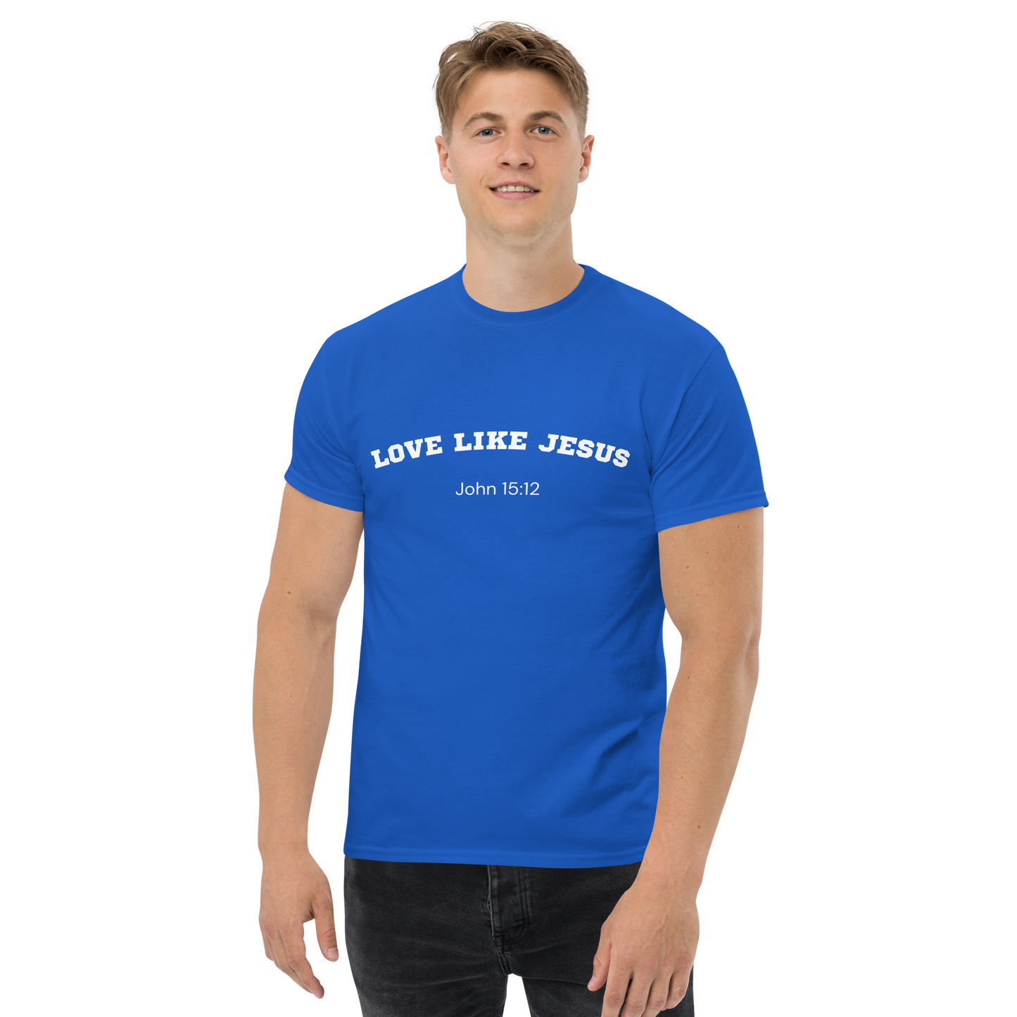 Love Like Jesus John 15:12 Unisex Bible Verse T-Shirt
