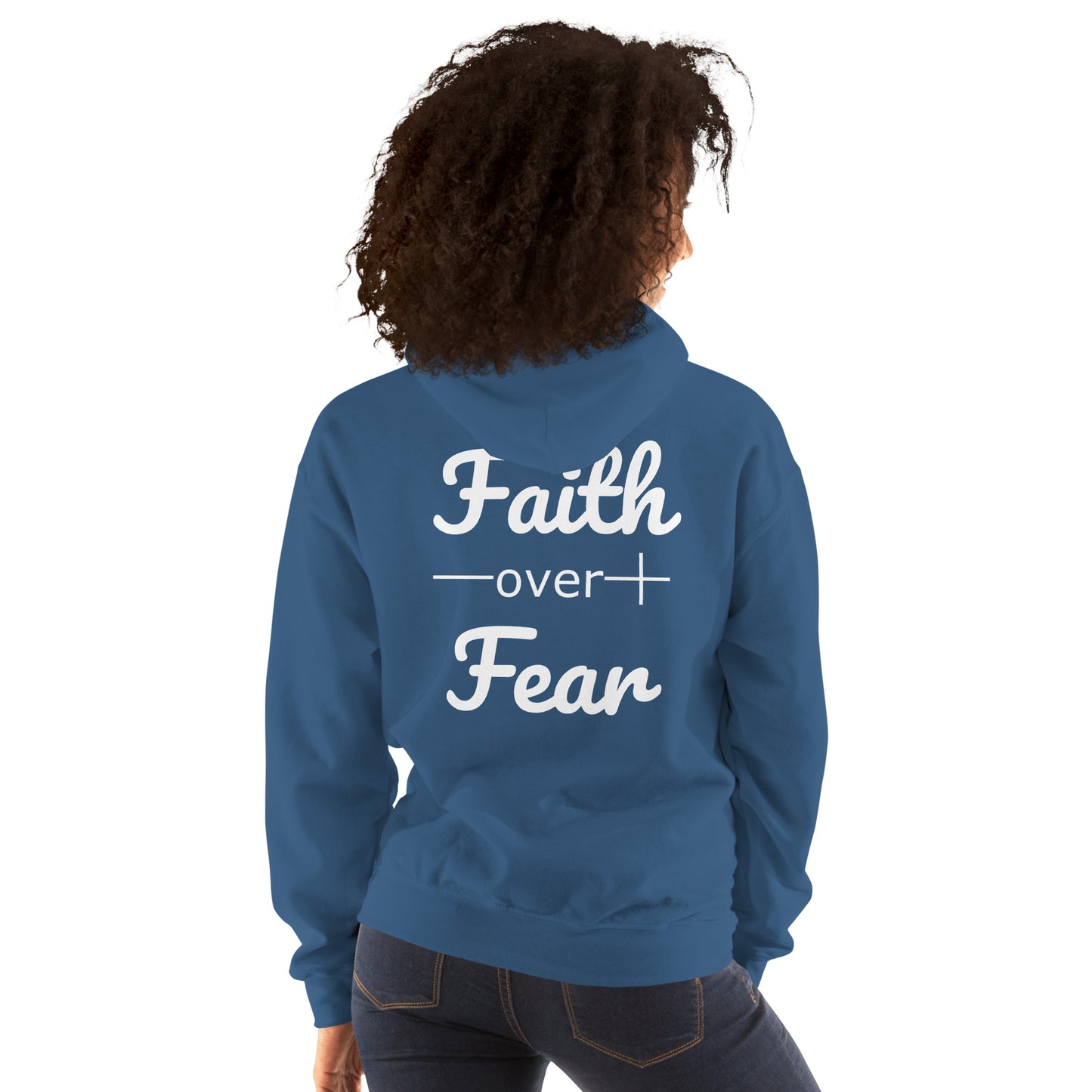 Faith Over Fear Christian Bible Verse Unisex Hoodie