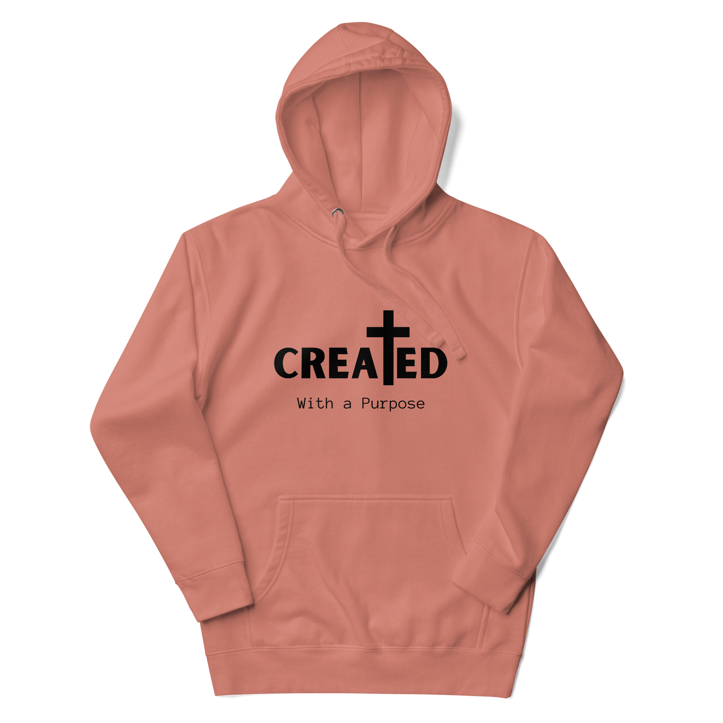 Created With a Purpose Christian Unisex Hoodie - Wear Your Worth