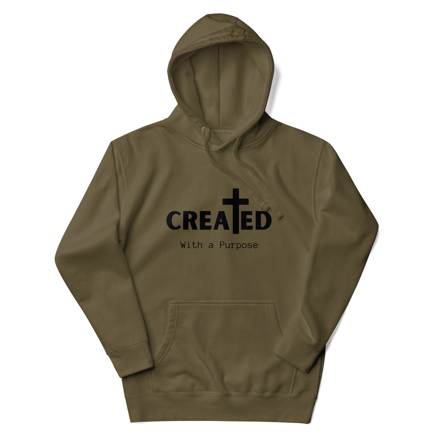 Created With a Purpose Christian Unisex Hoodie - Wear Your Worth