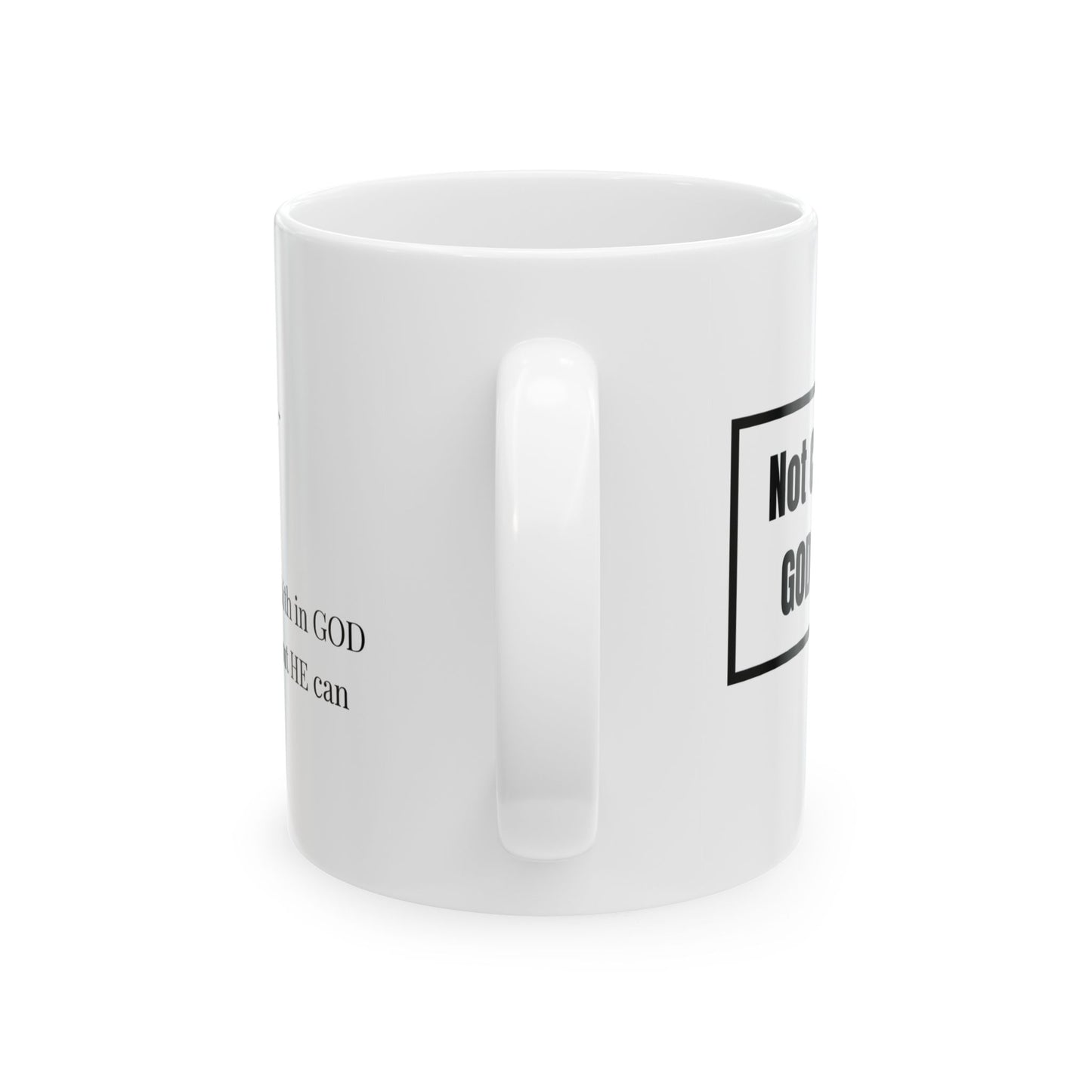 Not Confident, Godfident Christian Coffee Mug | Inspirational Godfidence Cup with Definition | Faith-Based Gift for Women & Men | Motivational Morning Reminder