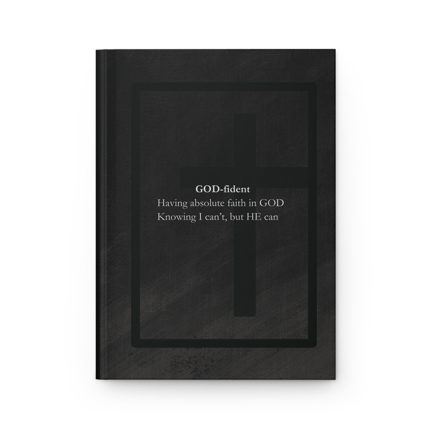 Godfident Hardcover Prayer Journal | Christian Faith Reflection Notebook with Cross Design