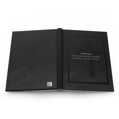 Godfident Hardcover Prayer Journal | Christian Faith Reflection Notebook with Cross Design