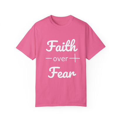 Faith Over Fear Christian Bible Verse T-shirt