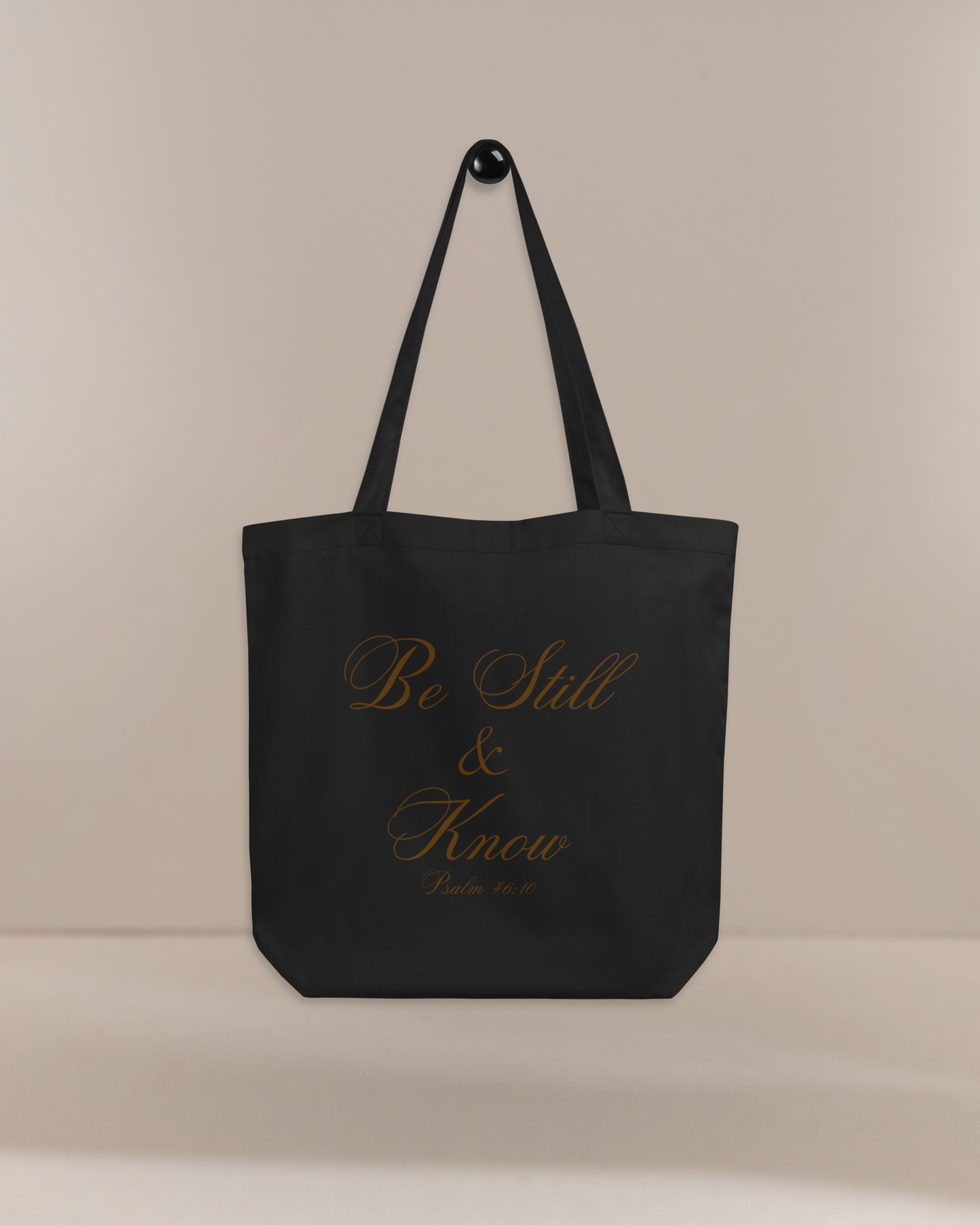 Be Still & Know Psalm 46:10 Christian Bible Verse Eco Tote Bag