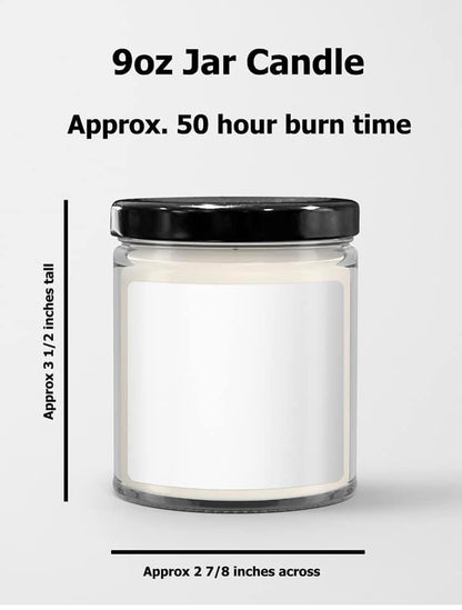 Christian 9oz Soy Wax Candle Autumn Harvest Scent, Grateful Thankful Blessed Fall Candle