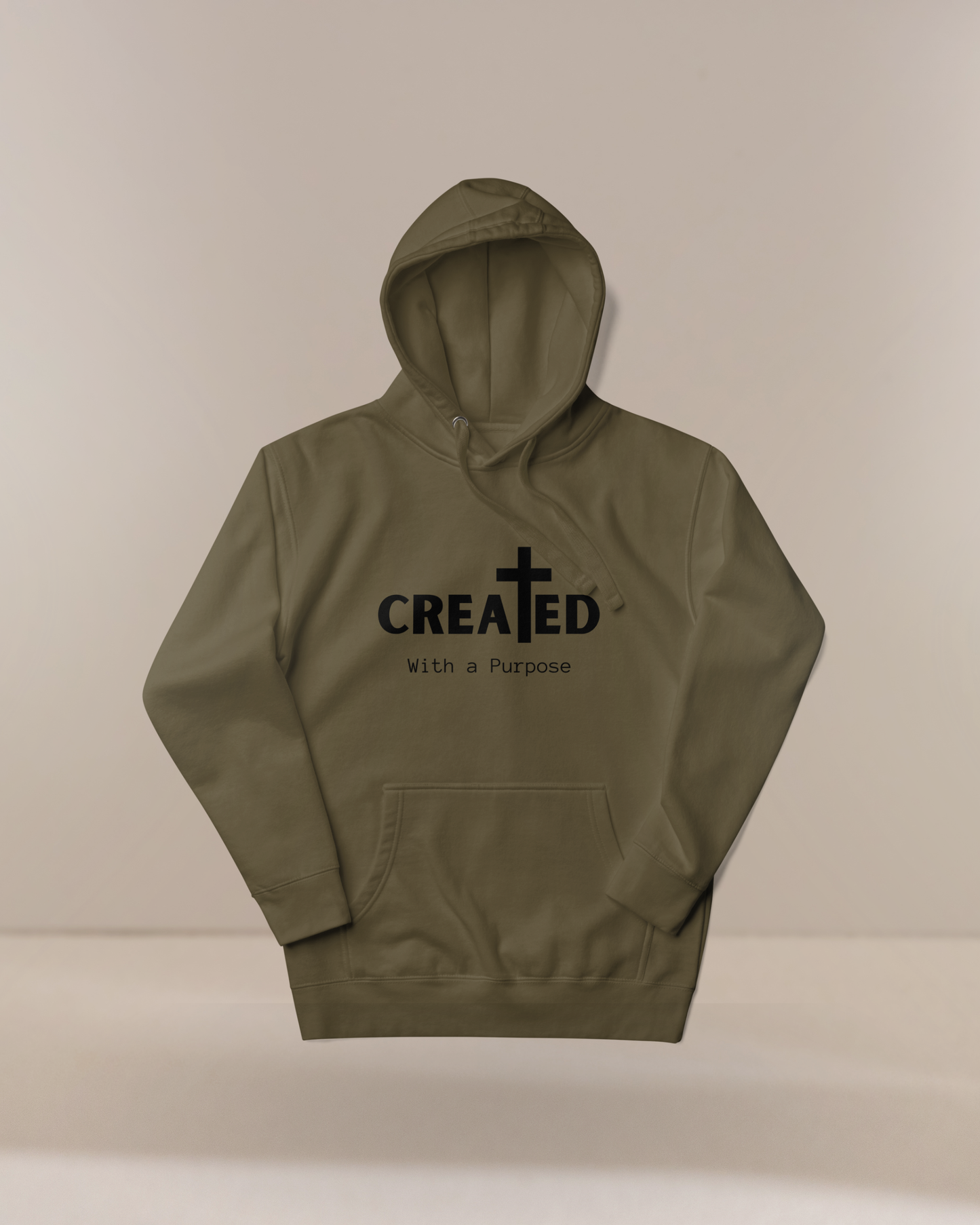 Created With a Purpose Christian Unisex Hoodie - Wear Your Worth