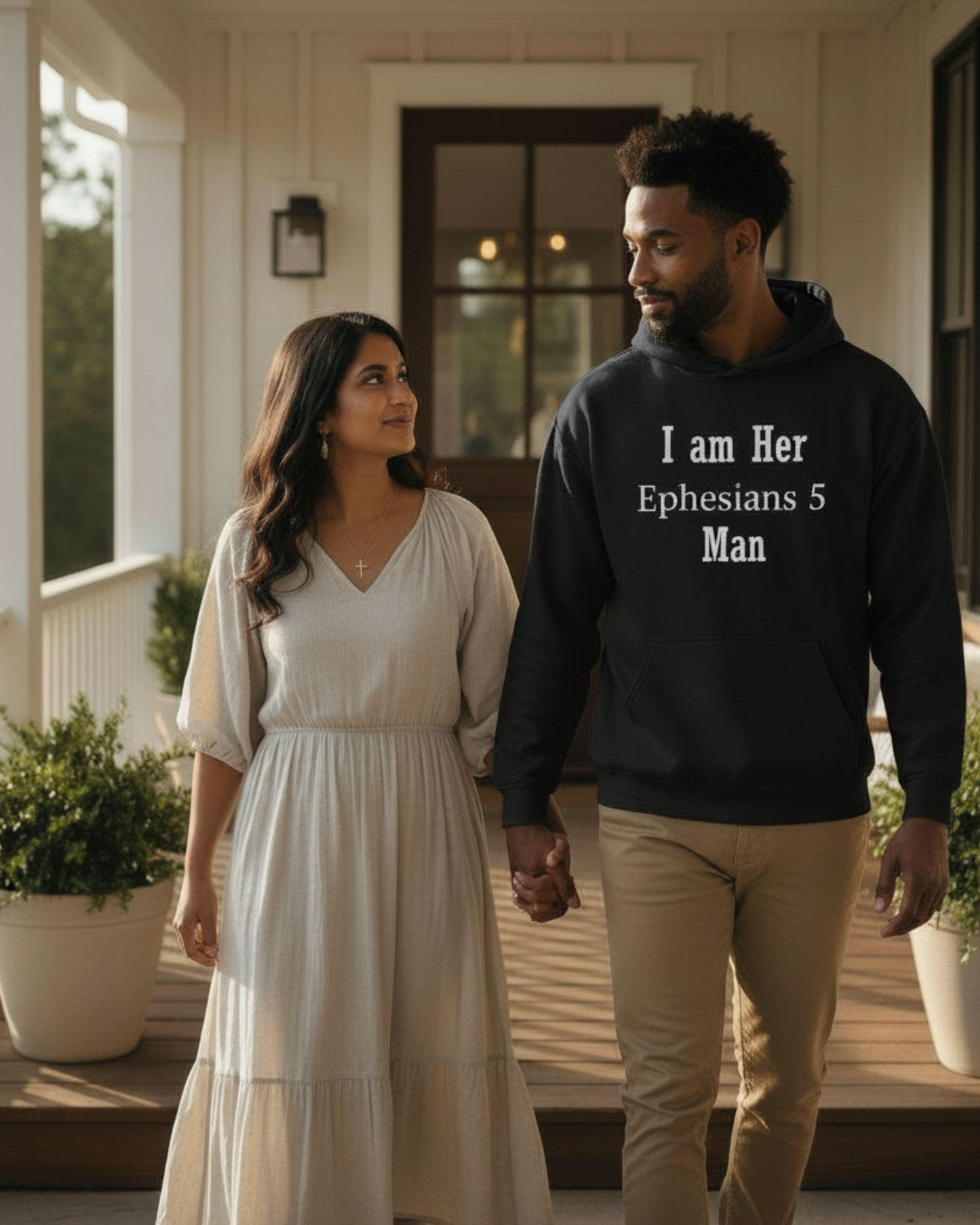 I am Her Ephesians 5 Man Christian Man Bible Verse Hoodie
