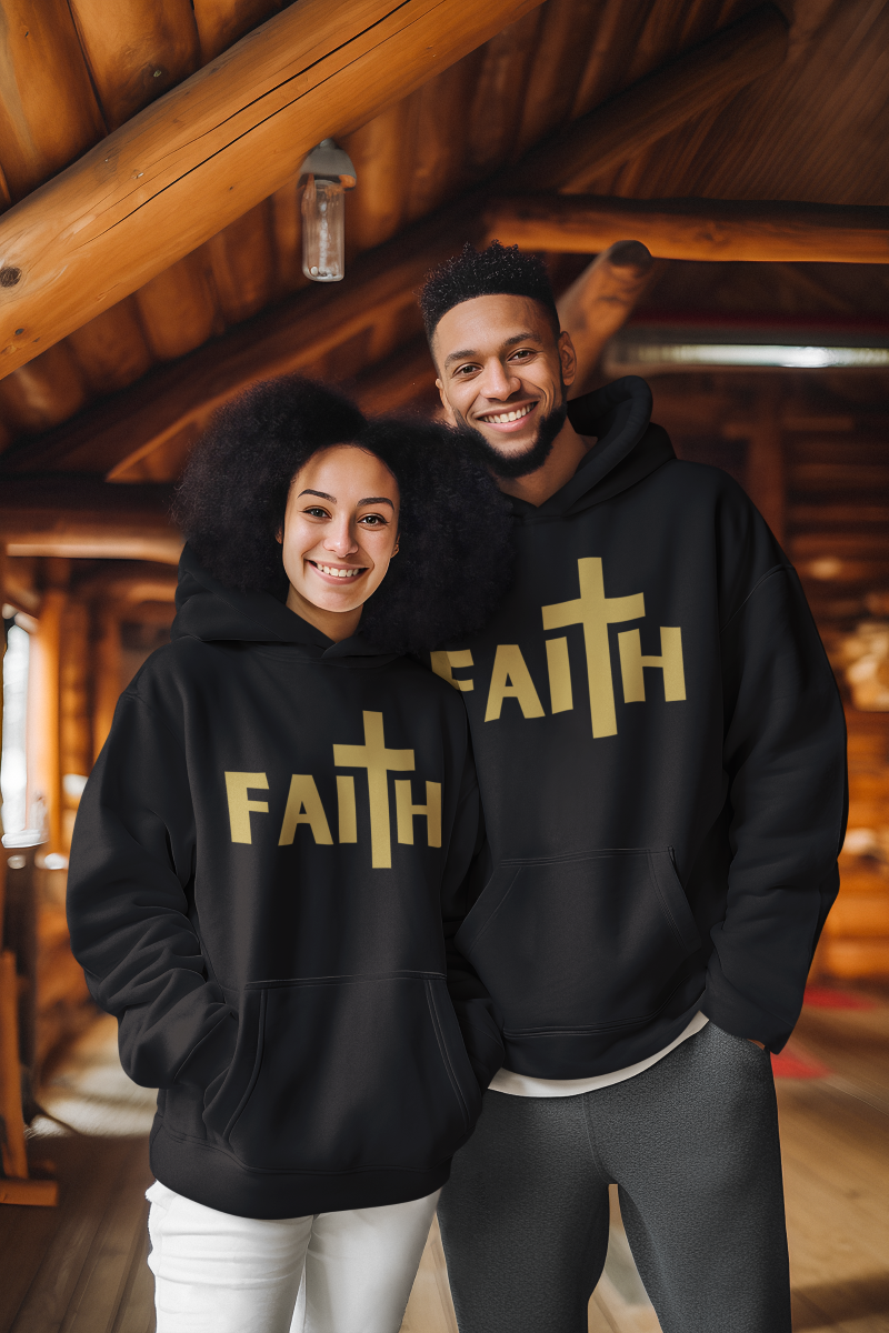 Faith with a Cross Unisex Christian Hoodie