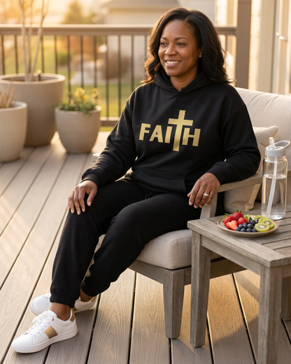 Faith with a Cross Unisex Christian Hoodie