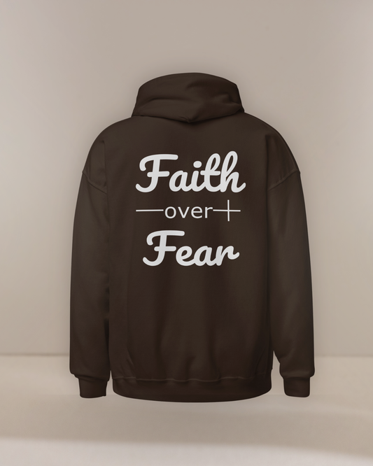 Faith Over Fear Christian Bible Verse Unisex Hoodie