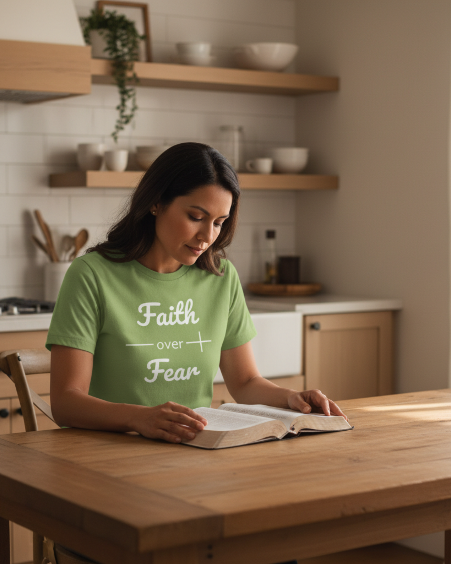 Faith Over Fear Women's Relaxed Fit Christian T-Shirt