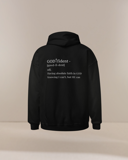 Not Confident, God-fident Christian Hoodie | Faith-Based Sweatshirt | Inspirational Apparel for Women & Men | Comfort Meets Godfidence