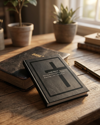 Godfident Hardcover Prayer Journal | Christian Faith Reflection Notebook with Cross Design