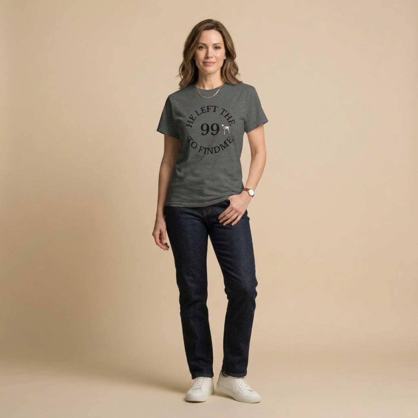 He Left the 99 to Find Me Christian Unisex Classic Tee