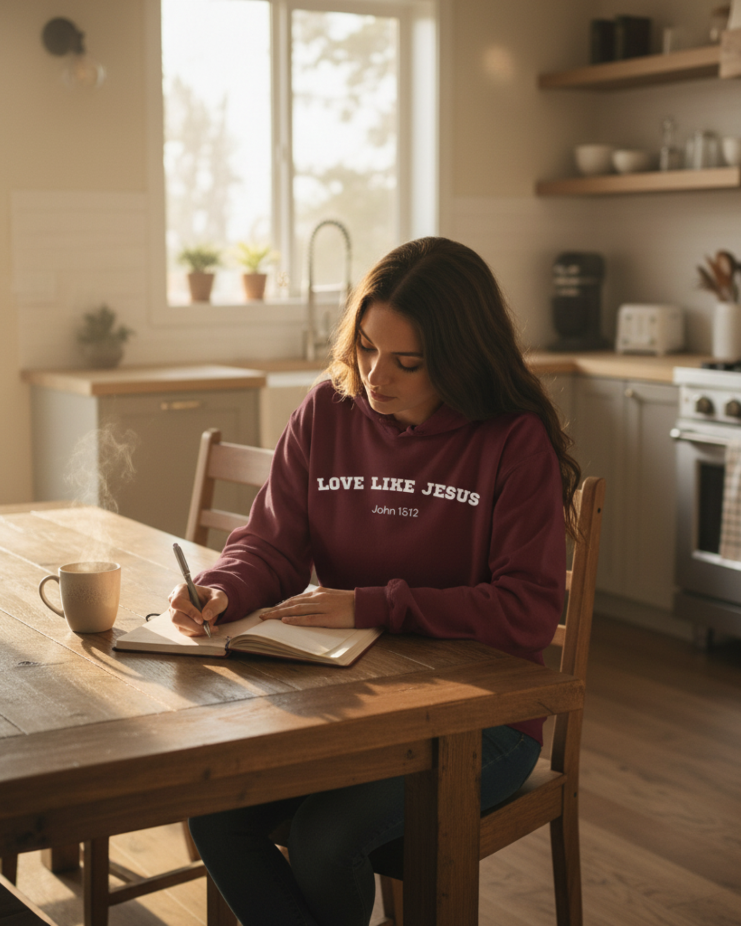 Love Like Jesus John 15:12 Christian Bible Verse Hoodie