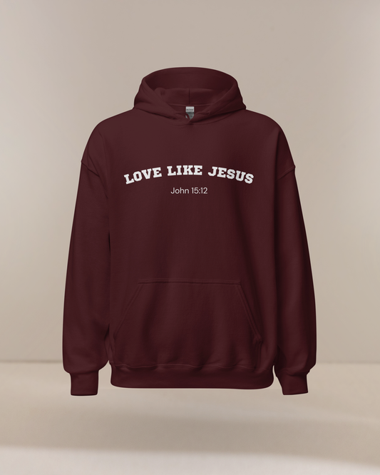 Love Like Jesus John 15:12 Christian Bible Verse Hoodie