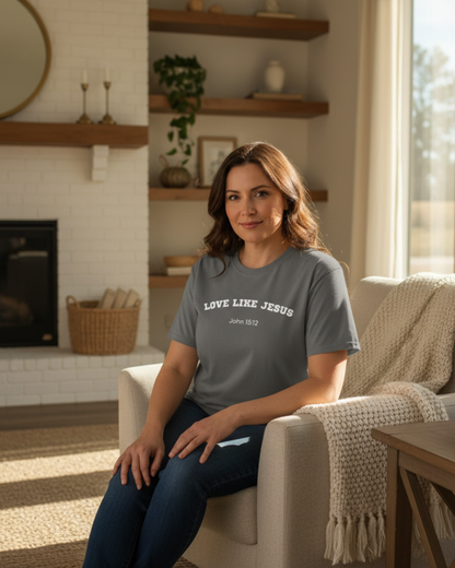 Love Like Jesus John 15:12 Unisex Bible Verse T-Shirt