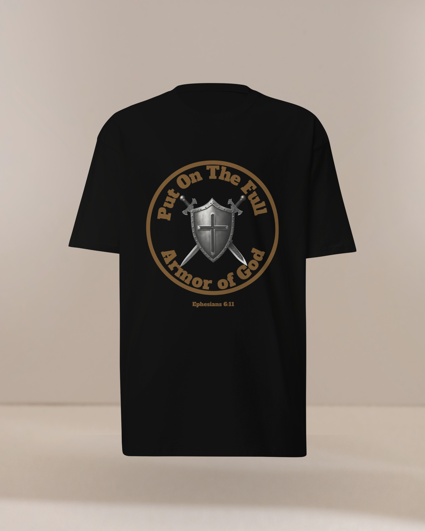 Men’s Put on the Full Armor of God Ephesians 6:11 Christian Tee