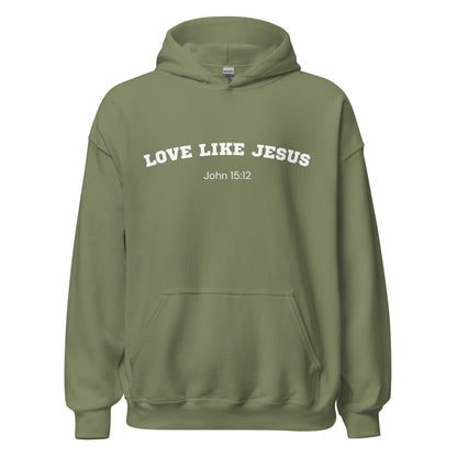 Love Like Jesus John 15:12 Christian Bible Verse Hoodie