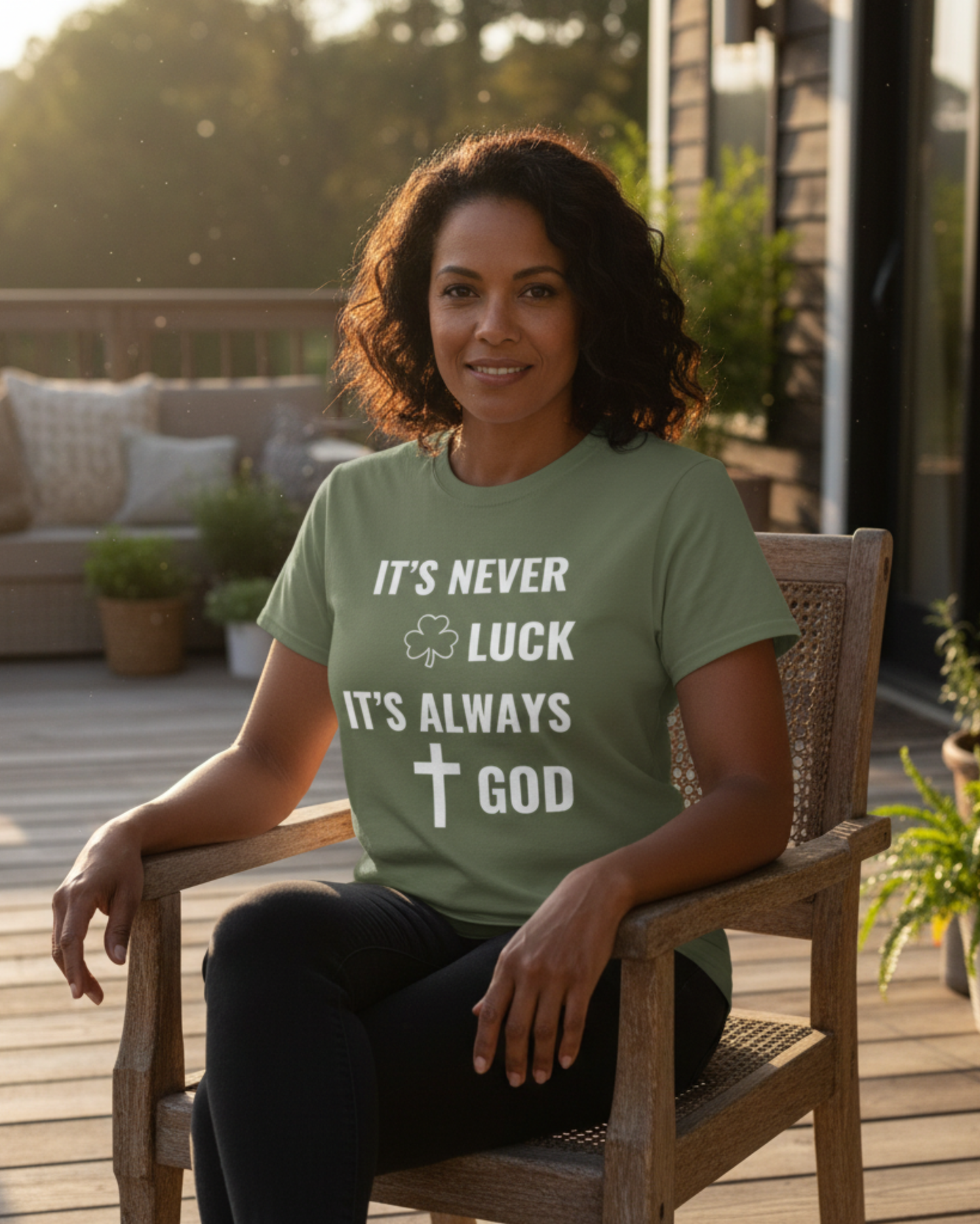 It's Never Luck It's Always God Christian Unisex Classic Tee