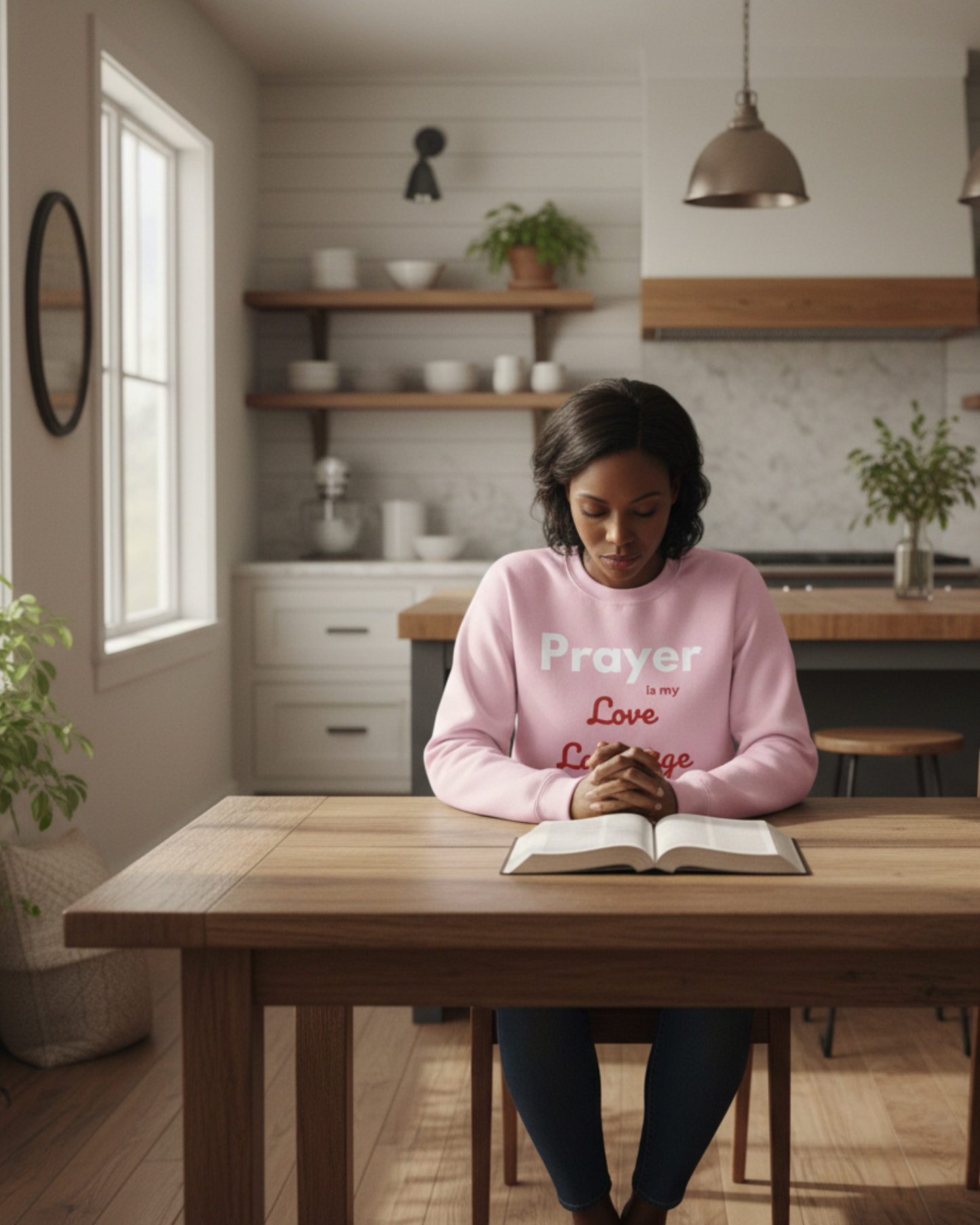 Prayer is my Love Language Women's Christian Sweatshirt