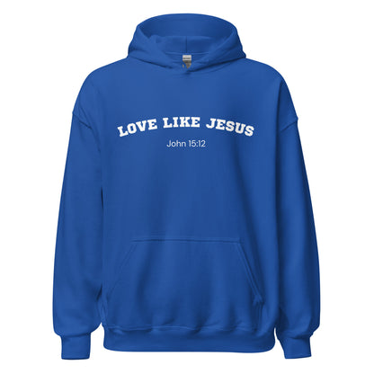 Love Like Jesus John 15:12 Christian Bible Verse Hoodie