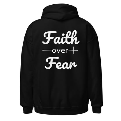 Faith Over Fear Christian Bible Verse Unisex Hoodie