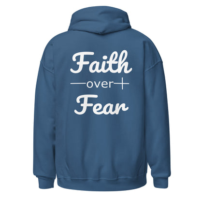 Faith Over Fear Christian Bible Verse Unisex Hoodie