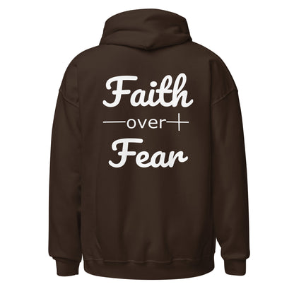 Faith Over Fear Christian Bible Verse Unisex Hoodie