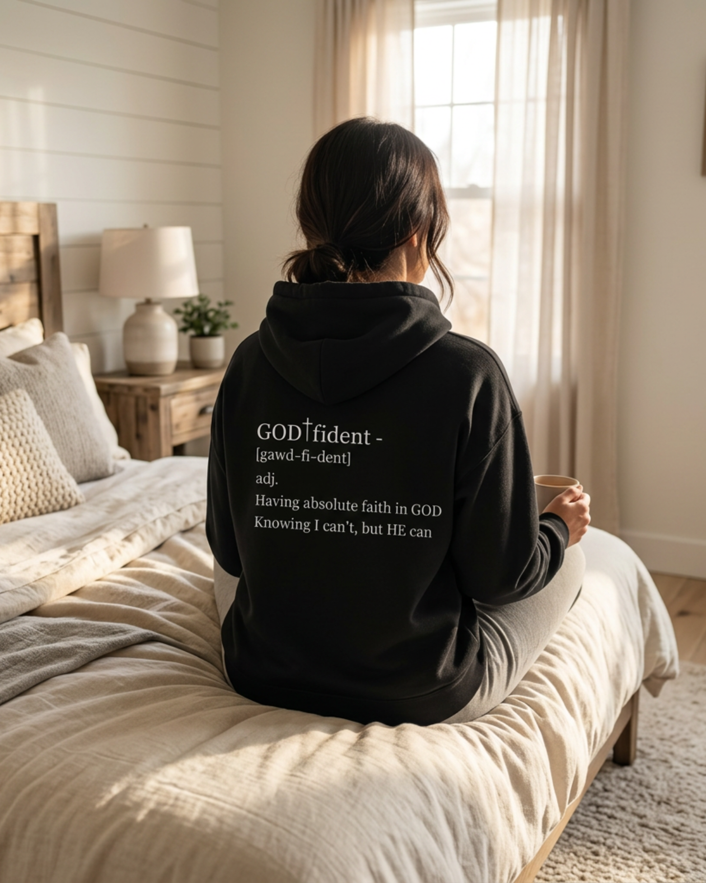 Not Confident, God-fident Christian Hoodie | Faith-Based Sweatshirt | Inspirational Apparel for Women & Men | Comfort Meets Godfidence