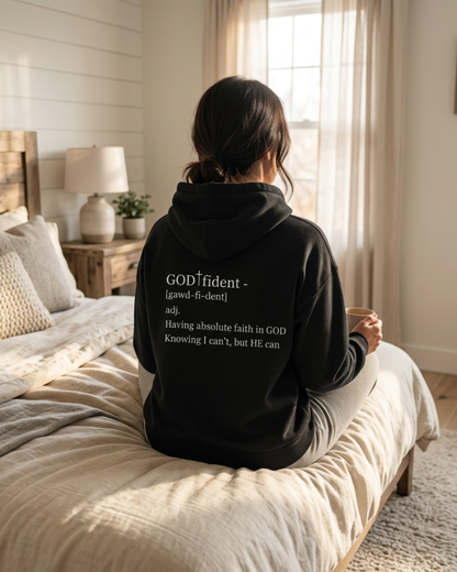 Not Confident, God-fident Christian Hoodie | Faith-Based Sweatshirt | Inspirational Apparel for Women & Men | Comfort Meets Godfidence