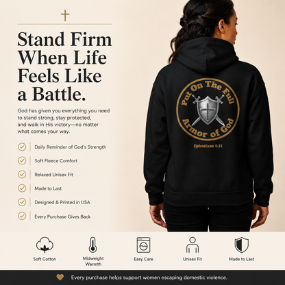 Christian Hoodie Put on the Full Armor of God Ephesians 6:11 Unisex Hoodie