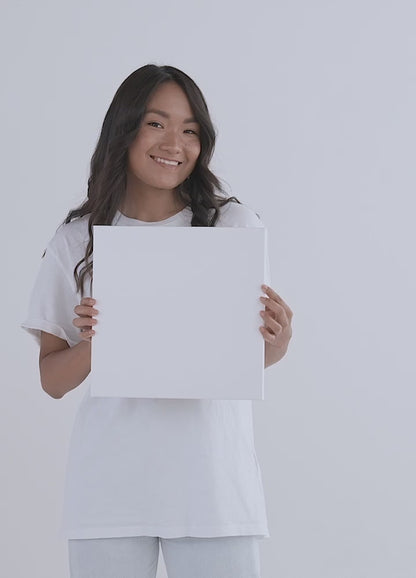 Let Your Faith Be Bigger Than Your Fear 8x8 Wall Canvas