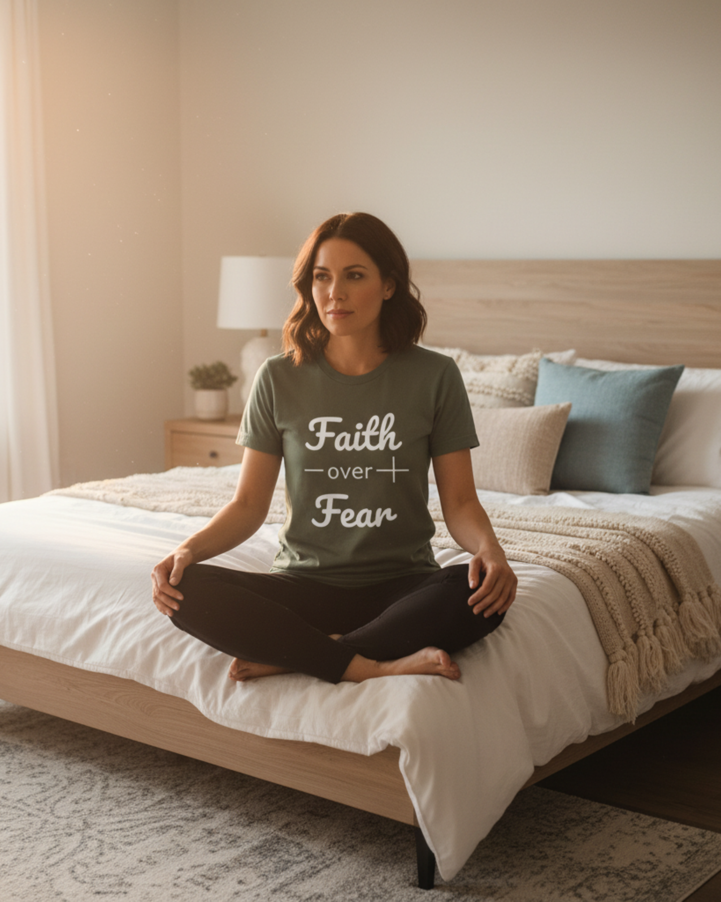 Faith Over Fear Christian Bible Verse T-shirt