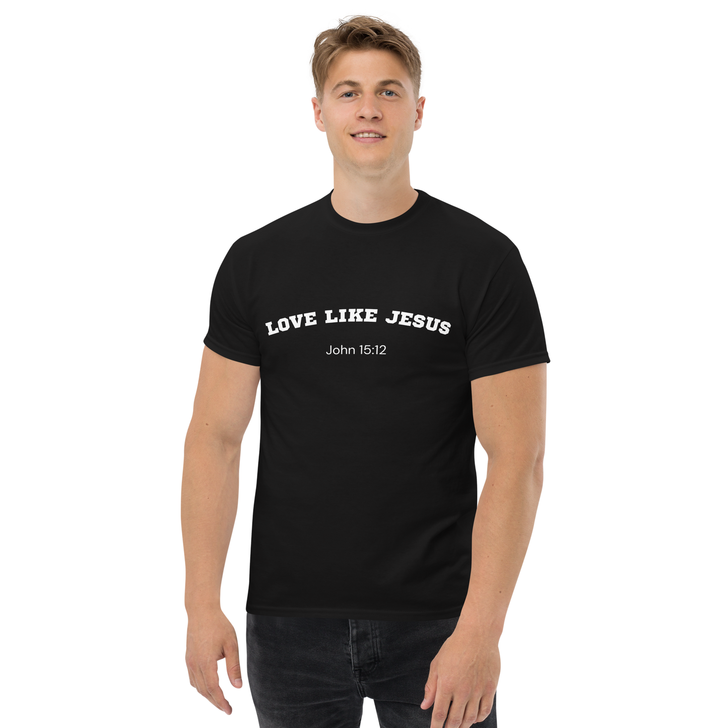 Love Like Jesus John 15:12 Unisex Bible Verse T-Shirt