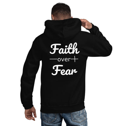 Faith Over Fear Christian Bible Verse Unisex Hoodie